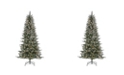 Sterling 7Ft. Lightly Flocked Natural Cut Arctic Pine with Glitter and 400 Clear Lights